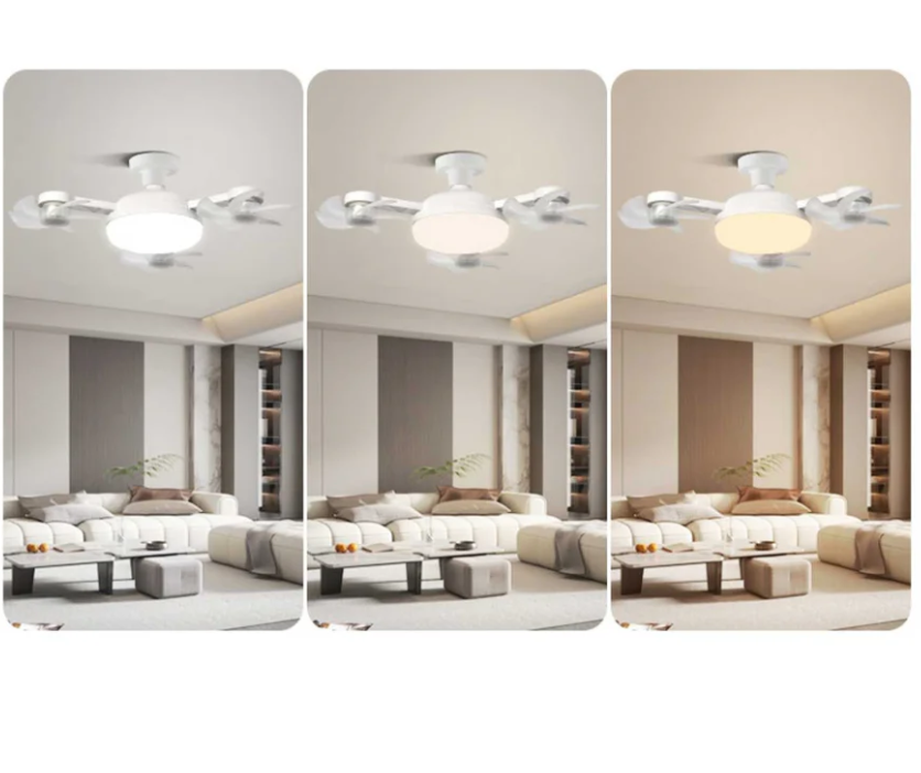 Nowy wentylator sufitowy z lampą na gniazdo E27