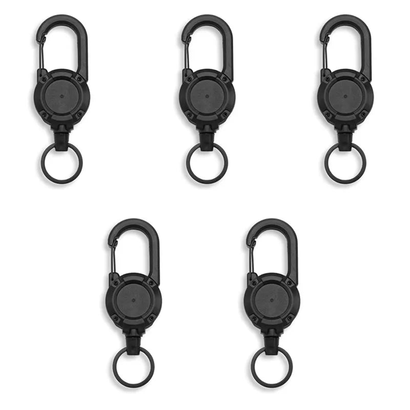 Retractable Karabiner with Steel Cable